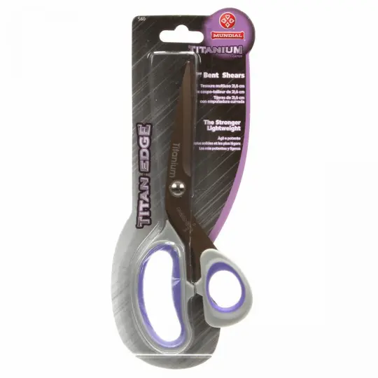Mundial Bent Titanium Coated Scissor 8 1/2in