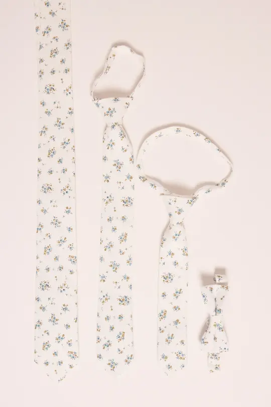 Ties in Madeline Blue Floral