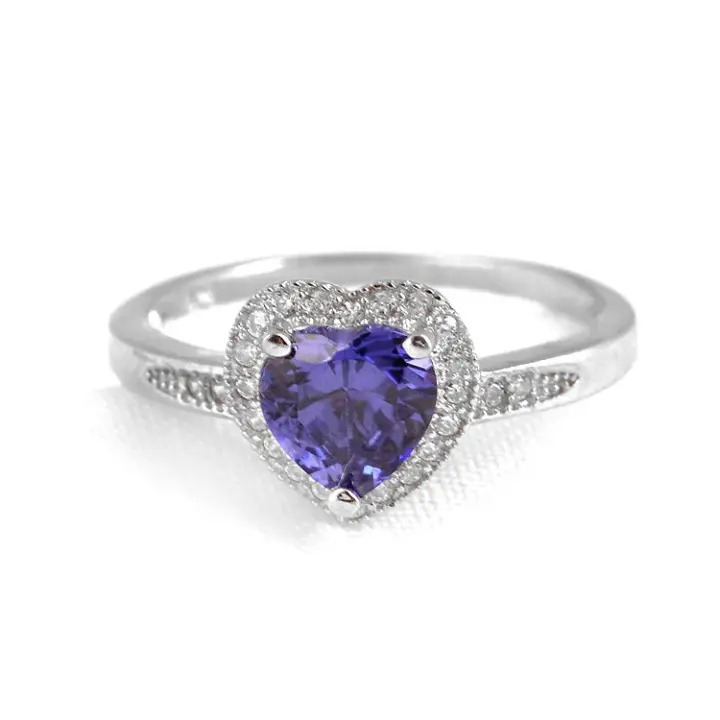 Violet Heart Ring