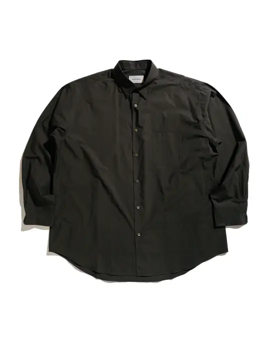 MARKAWARE Comfort Fit Shirt Organic Giza Typewriter-Cloth Dark Sage