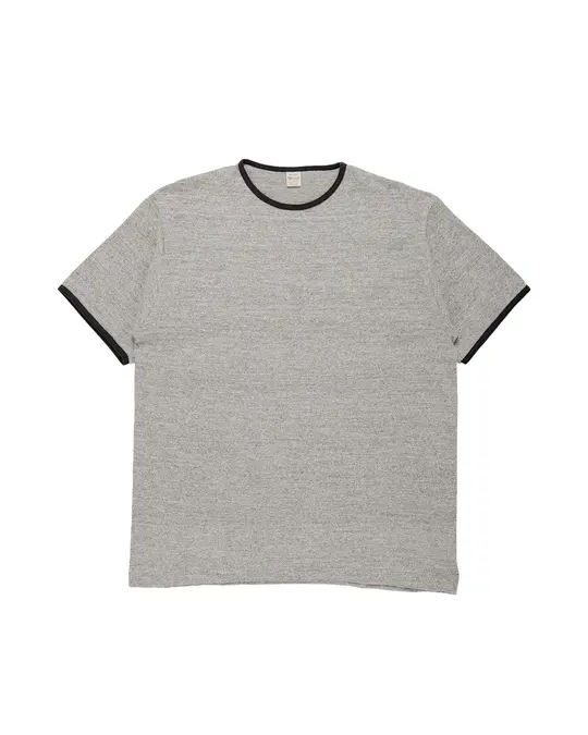 Warehouse Lot. 4059 Ringer T Plain Heather Gray/Black