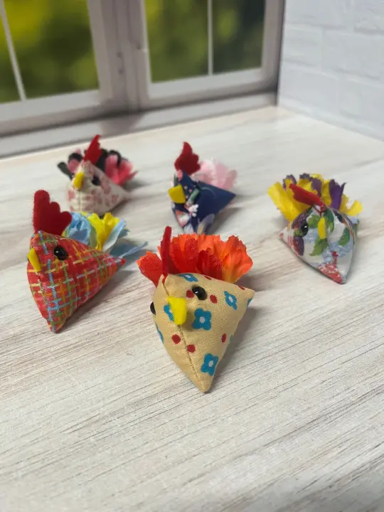 Funky Chicken Pin Cushions