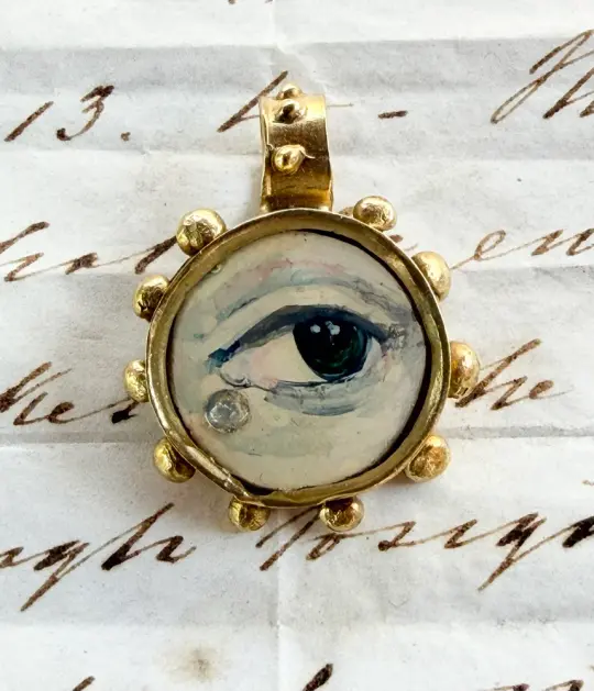 Bobbly Lovers Eye Pendant