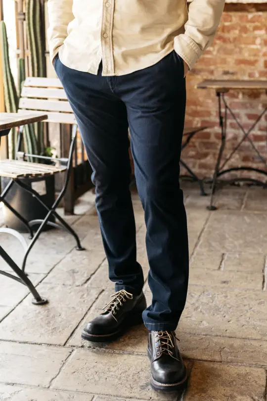 The Axe Slim Denit® Chino - Navy