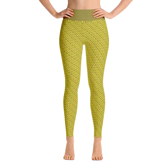 Alaska Pattern Yoga Pants - Dijon