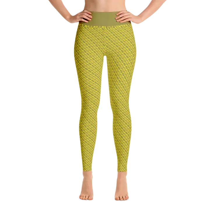 Alaska Pattern Yoga Pants - Dijon