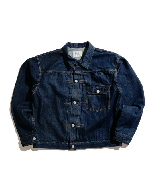 CIOTA Single Pocket Denim Jacket (Real Indigo) Navy One Wash