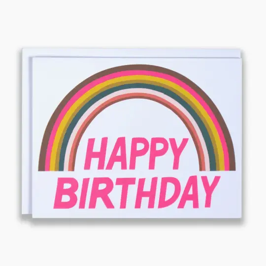 Rainbow Birthday Card