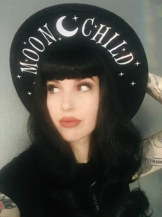 Moon Child Vegan Felt XL Brim Hat