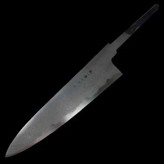 Yoshikazu Tanaka — White #1 Damascus Gyuto 210mm No Handle