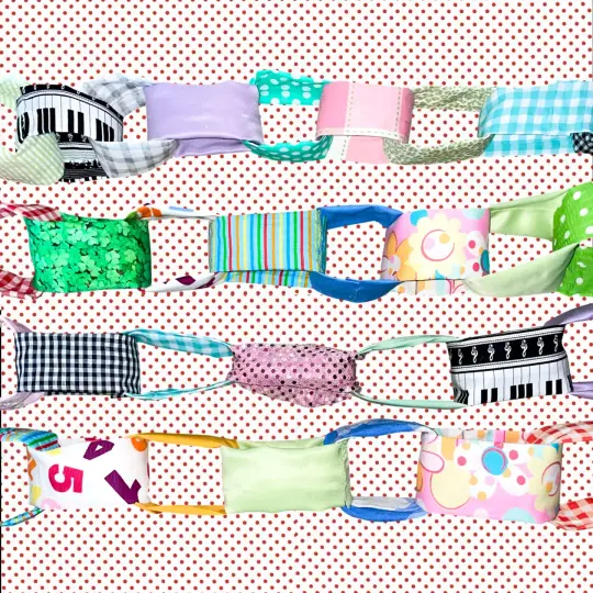 fabric chain garlands