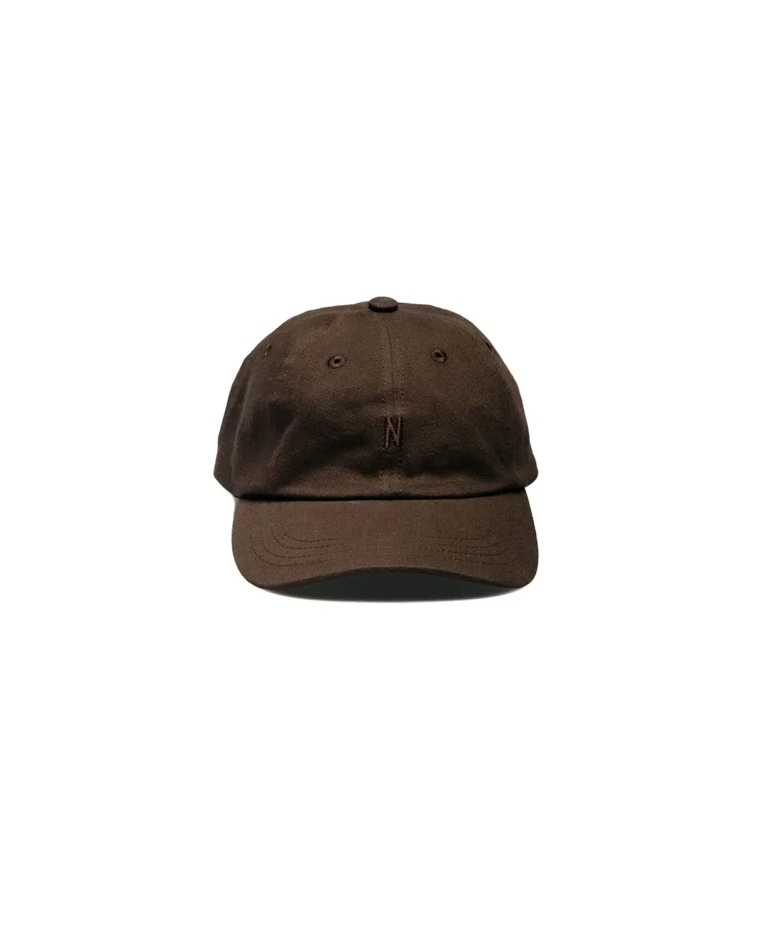 Norse Projects Cotton Wool Twill 6-Panel Cap Delicioso Brown
