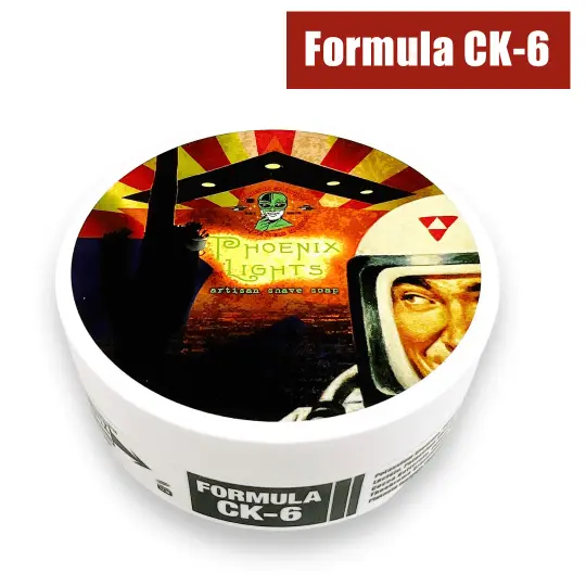 Phoenix Lights Artisan Shaving Soap | Ultra Premium CK-6 Formula | Musky, Masculine, Memorable | 4 Oz