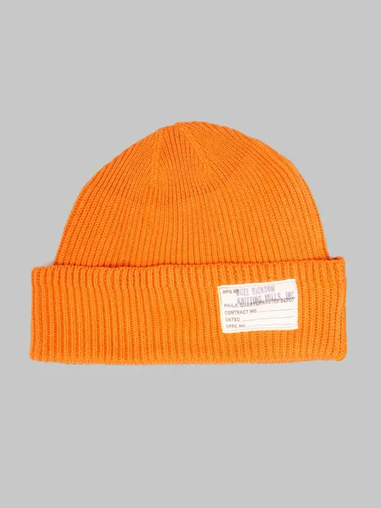 Buzz Rickson's BR02186 Cotton Watch Cap Orange