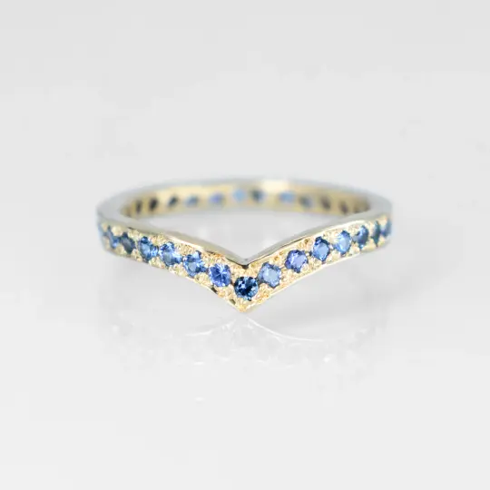 Venus Eternity Band with Yogo Sapphires