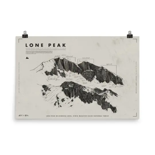 LONE PEAK POSTER | CLIMB EDITION