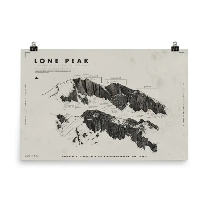 LONE PEAK POSTER | CLIMB EDITION