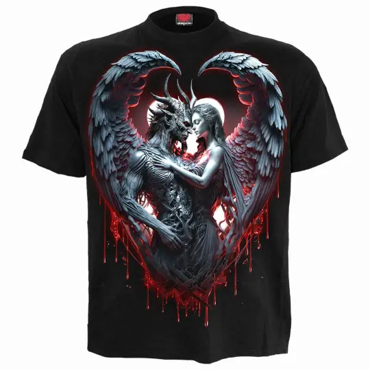 SOLEMN VOW Front Print T-Shirt Black - Gothic Vow T-Shirt