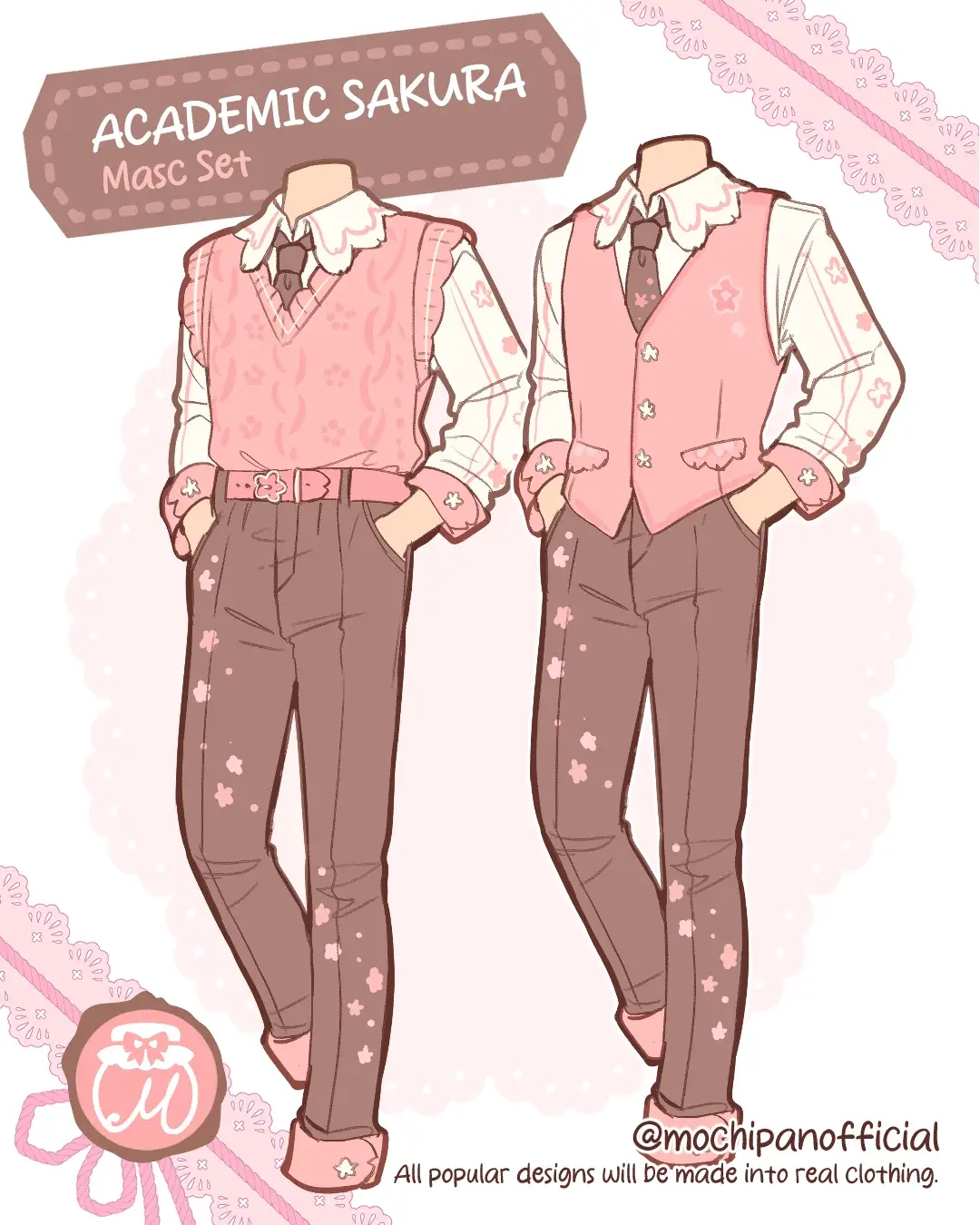 (Interest Check) Academic Sakura Masc Set (In Development)