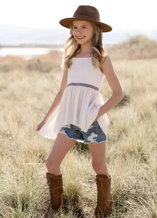 Elmina Top in Ivory