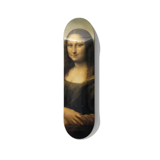 Da Vinci Mona Lisa Skateboard Wall Art