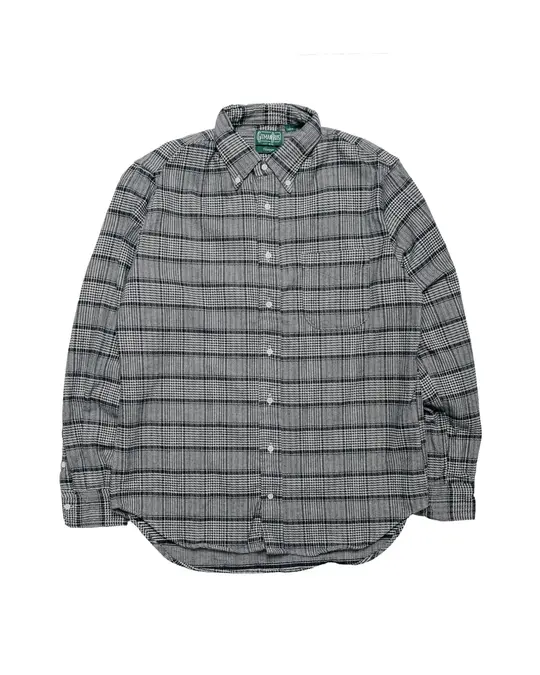 Gitman Vintage Bros. Black Heavy Pique Flannel Shirt