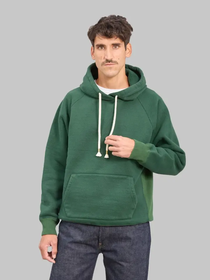 Wonder Looper Pullover Hoodie 876gsm Double Heavyweight French Terry Racing Green