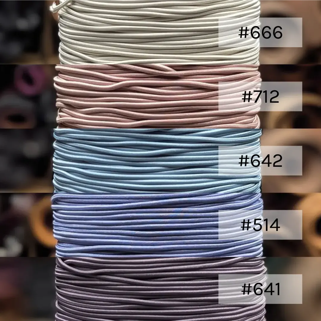 2mm Elastic Shock Cord Curated Bundle | Misty Morning