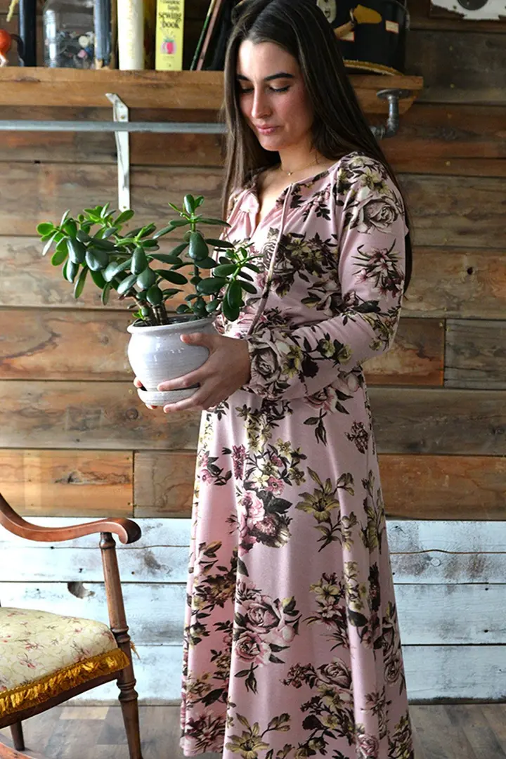 Wool Blend Rosemary Dress in Carousel- XL
