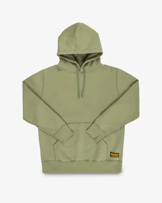 14oz Ultra Heavyweight Loopwheel Cotton Hoodie - Olive