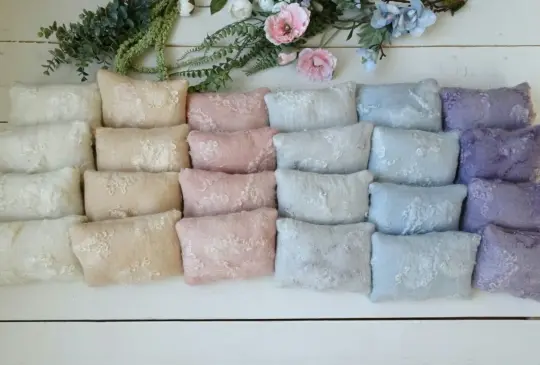 Organic Handfelted Posing Pillows with Luxurious Curls