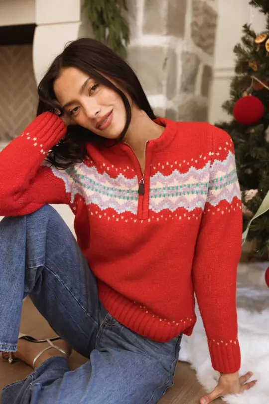 Kent Sweater in Red