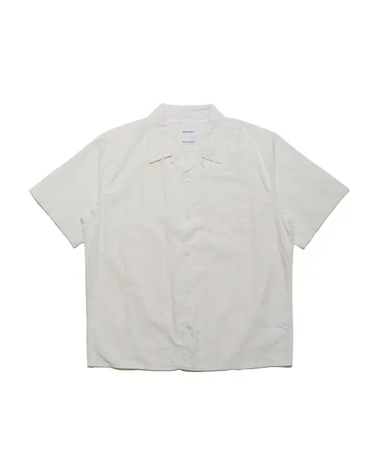 Norse Projects Carsten Relaxed Dobby Check Shirt Ecru