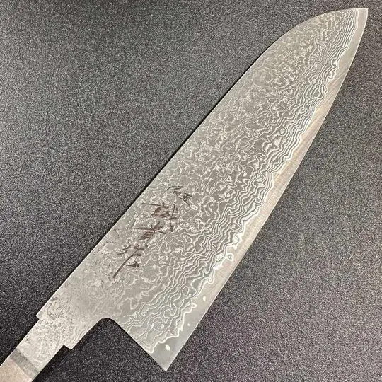 Shigeki Tanaka Sg2 Damascus Santoku No Handle