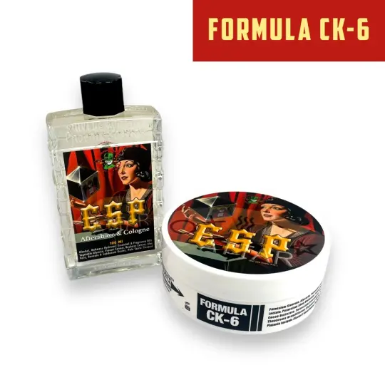 ESP Artisan Shave Soap & Aftershave Bundle Deal | A Dark, Rich, Musky, Warming Attar | Ultra Premium Formula CK-6