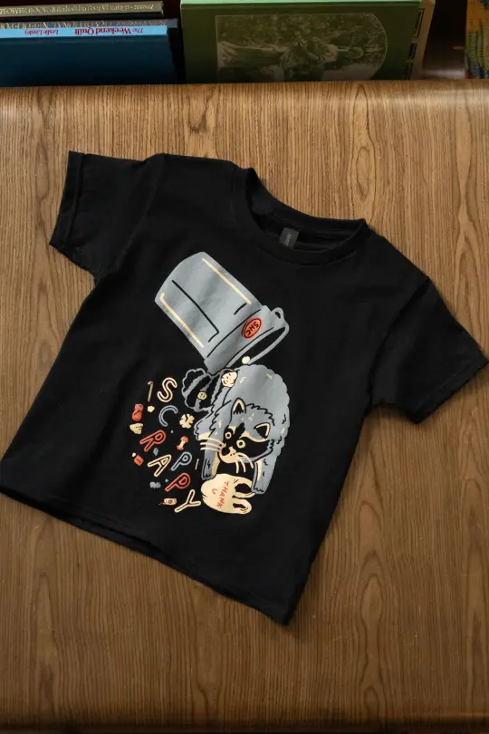 Scrappy Raccoon Kids T-Shirt