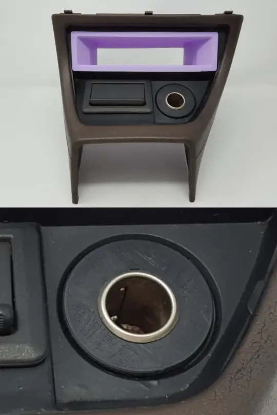 88-91 Honda Civic (all) Lighter Ring for Optional Lower Console