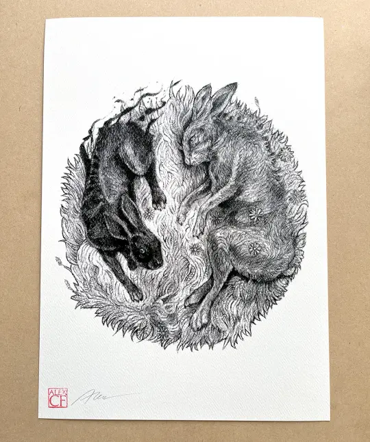'Laid to rest' signed screen print