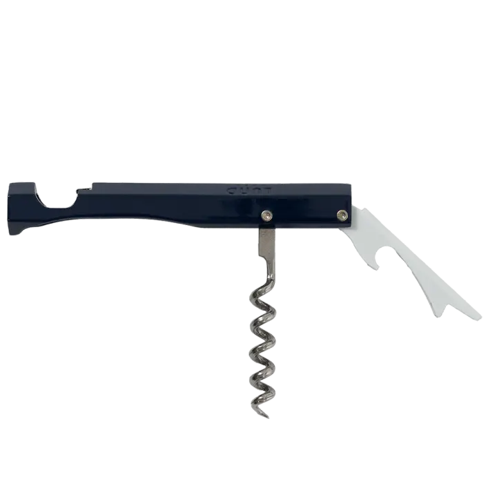 Lund London navy and white Waiters Friend wine bottle opener
