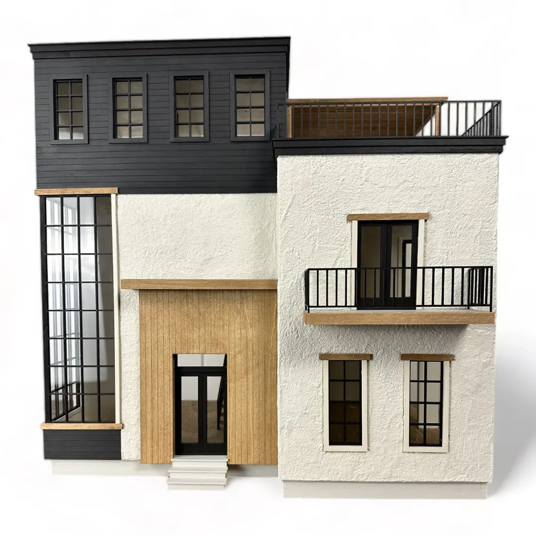 The Evanston: Modern Townhouse Kit in 1:24 Scale