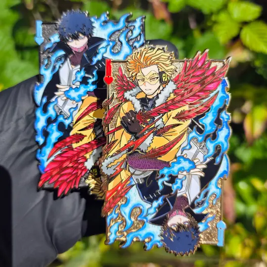 King of Hearts Pin (Raw Sandblast Card) v3