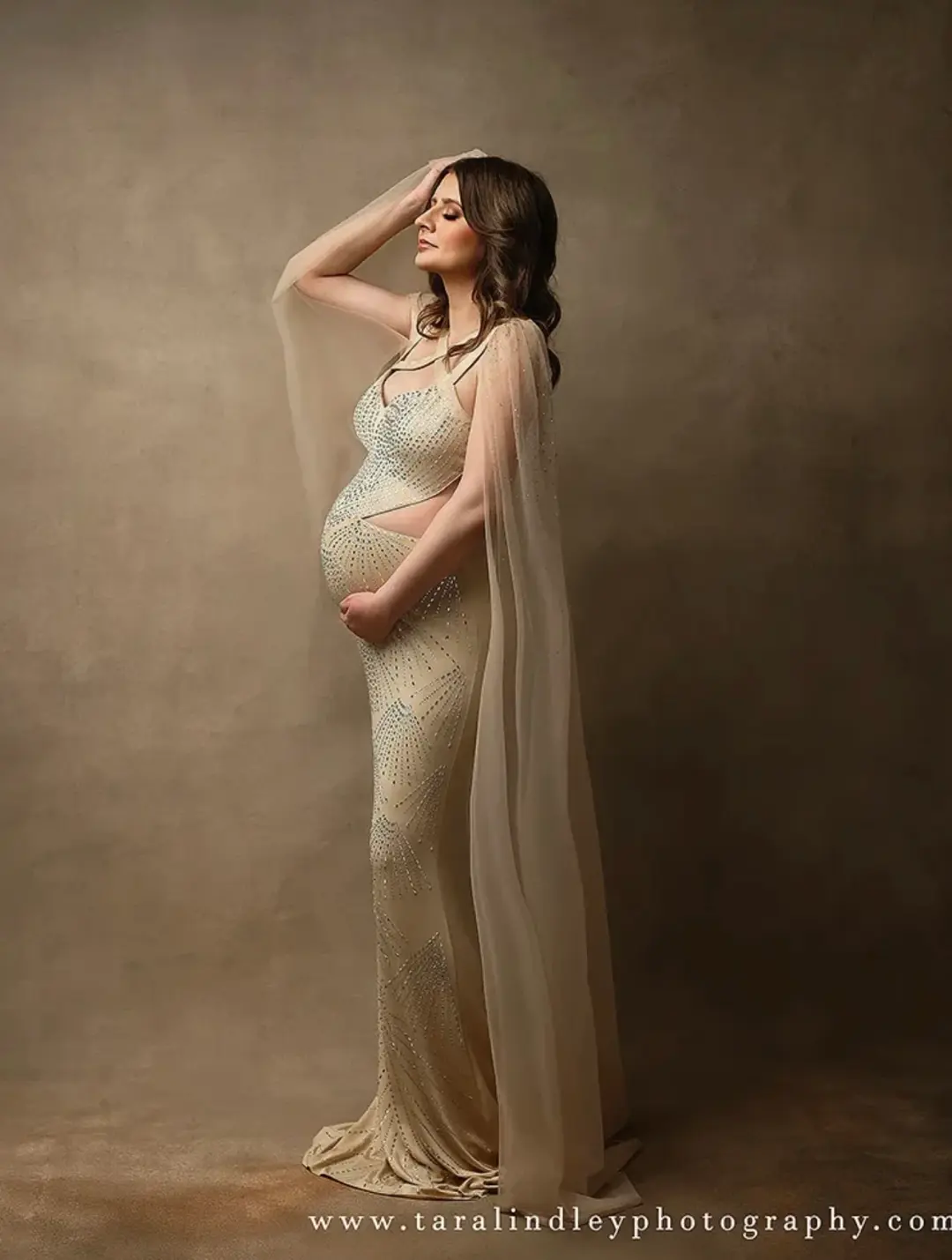 Karla Gown with cape