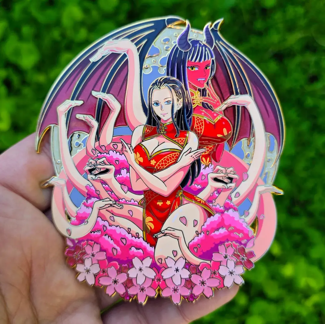 Hands of Fate Pin (Red Dress)