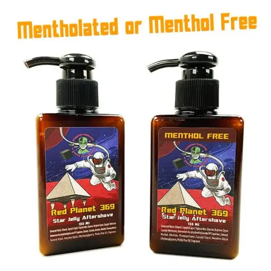 Red Planet 369 Star Jelly Aftershave | Choose Mentholated or Menthol Free!