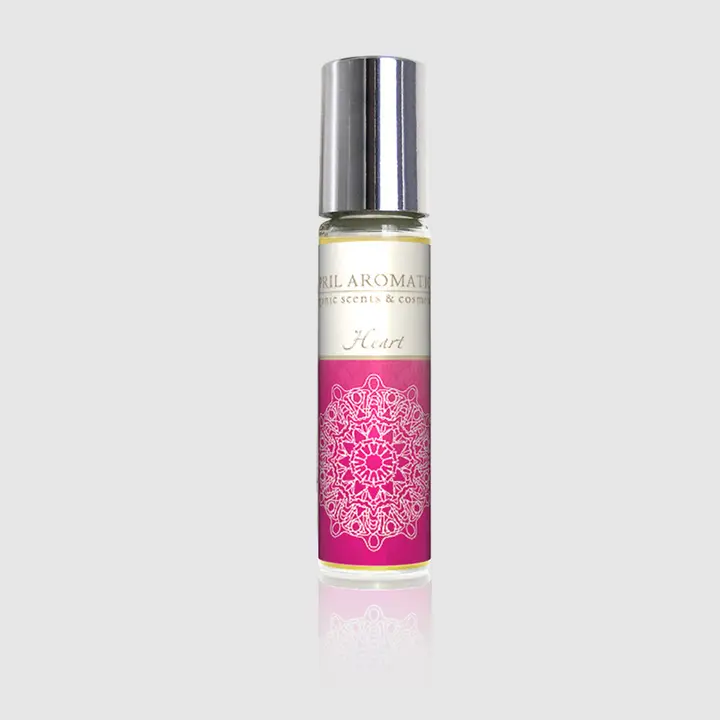 Heart Chakra Oil — botanical chakra oils with gemstones for energy centers by April Aromatics, 10 ml