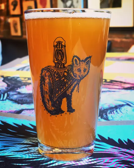 Light the Path Pint Glass from Bad Craft