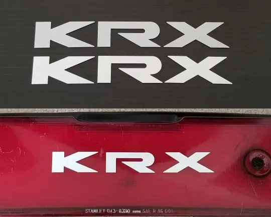88-91 Honda CRX "KRX" Raised Letters