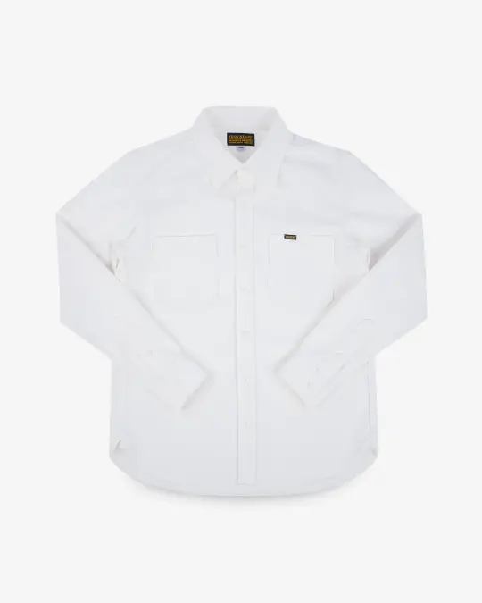 13.5oz Denim Work Shirt - White