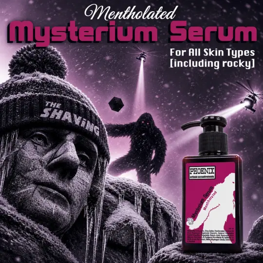 Mentholated Mysterium Serum | Advanced Fragrance & Alcohol Free Aftershave Balm | 100ml