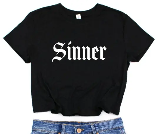 Sinner Cropped T-Shirt